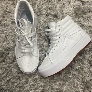 Vans Sk8-Hi Stacked true white size 7.5